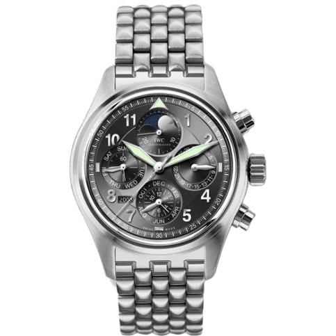 Pilot's Watch Spitfire Chronograph Perpetual Calendar Stainless Steel / Black / Sincere