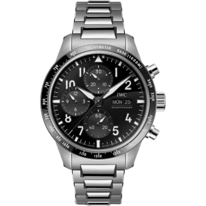 IWC Pilot's Watch Performance Chronograph Titanium / Black / Bracelet IW3883-04