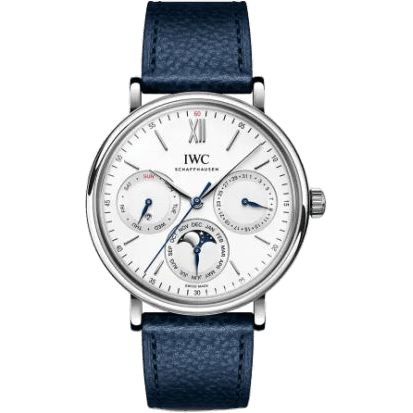 IWC Portofino Perpetual Calendar Stainless Steel / Silver IW3446-01