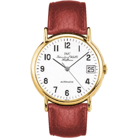 IWC Portofino Automatic Yellow Gold / White - Railroad / Strap IW3513-36