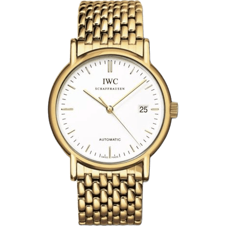 IWC Portofino Automatic / Yellow Gold / White / Bracelet IW3533-08