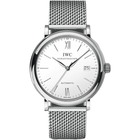 IWC Portofino Automatic Stainless Steel / Silver / Short Milanese IW3565-07