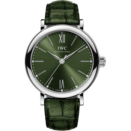 Portofino 34 Stainless Steel / Green / Santoni