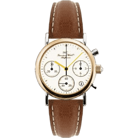 IWC Portofino Lady Chronograph MecaQuartz Stainless Steel / Rose Gold / White / Calf IW3730-04