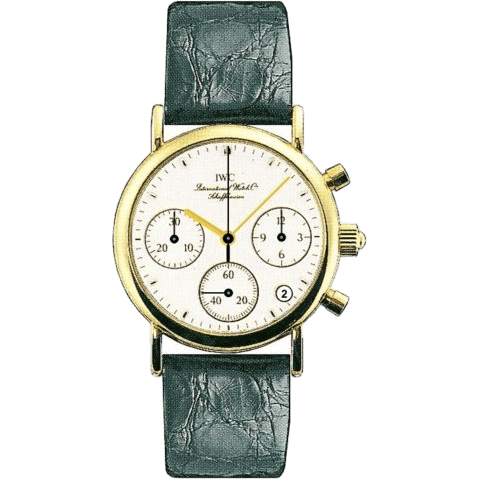 IWC Portofino Lady Chronograph MecaQuartz Yellow Gold / White / Alligator IW3730-08