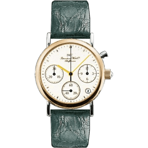 IWC Portofino Lady Chronograph MecaQuartz Stainless Steel / Rose Gold / White / Alligator IW3730-11