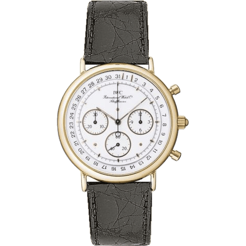 IWC Portofino Chronograph MecaQuartz Yellow Gold / White / Alligator IW3731-01