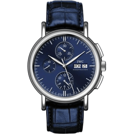 IWC Portofino Chronograph White Gold / Blue IW3783-04