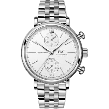 IWC Portofino Chronograph 39 Stainless Steel / Silver / Bracelet IW3915-03