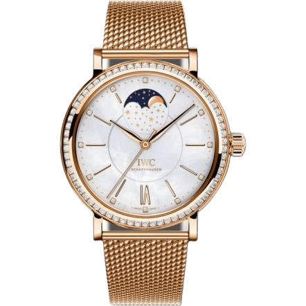 Portofino Automatic Moon Phase 37 Red Gold / Diamond / MOP / Bracelet
