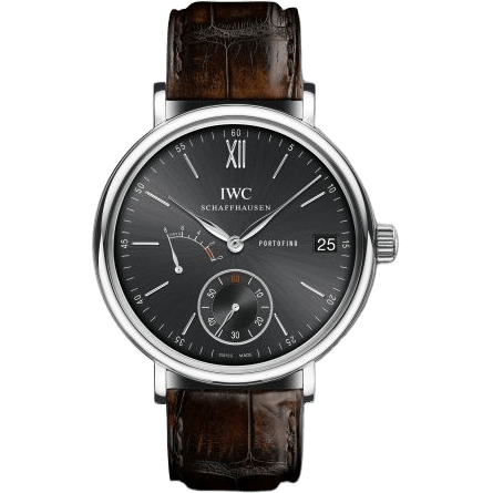 IWC Portofino Hand-Wound Eight Days Stainless Steel / Black IW5101-02