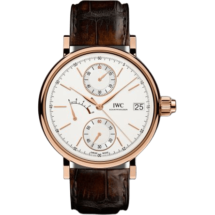 IWC Portofino Hand-Wound Monopusher Red Gold / Silver IW5151-04