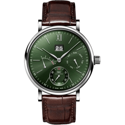Portofino Hand-Wound Day & Date Stainless Steel / Green