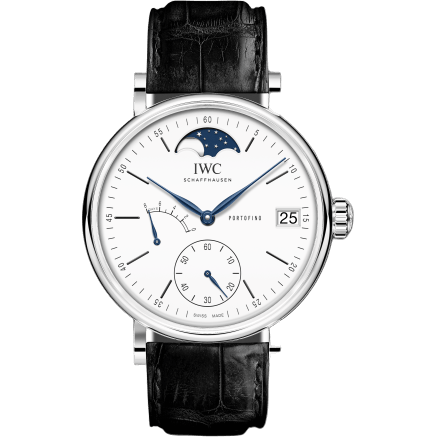 IWC Portofino Hand-Wound Eight Days Moonphase 150 Years Stainless Steel / White IW5164-06