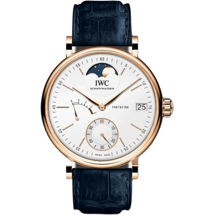IWC Portofino Hand-Wound Eight Days Moonphase Red Gold / Silver IW5164-09