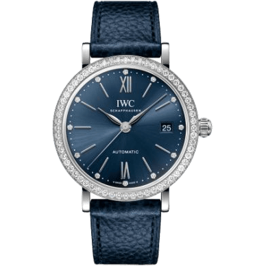 Portofino Automatic 37 Stainless Steel - Diamond / Blue