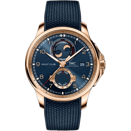 IWC Portugieser Yacht Club Moon & Tide Red Gold / Blue / Rubber IW3440-01