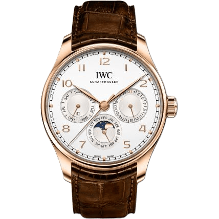 IWC Portugieser Perpetual Calendar 42 Red Gold / Silver / Alligator IW3442-02