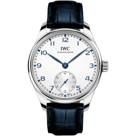 Portugieser Automatic 40 Stainless Steel / Silver - Blue / Alligator