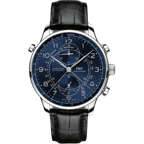 Portuguese Chrono-Rattrapante Stainless Steel / Blue / Boutique Milano Laureus