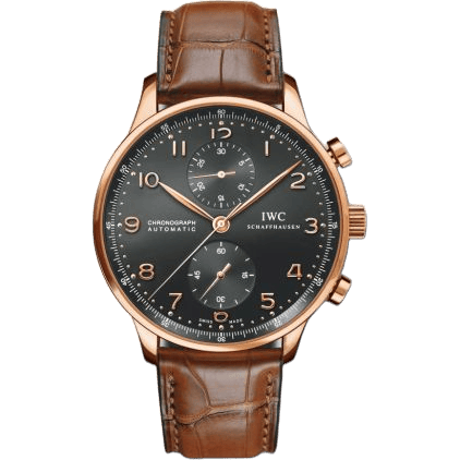 IWC Portuguese Chrono-Automatic Rose Gold / Black IW3714-15