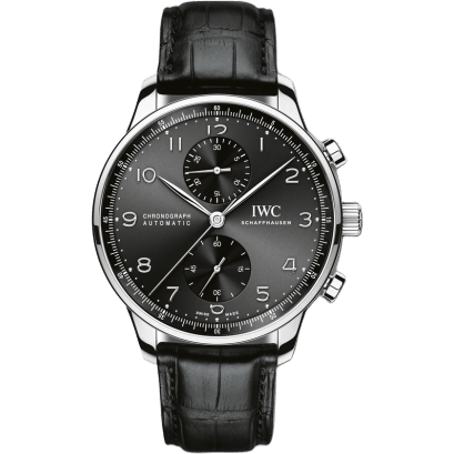 IWC Portuguese Chrono-Automatic Stainless Steel / Black IW3714-47