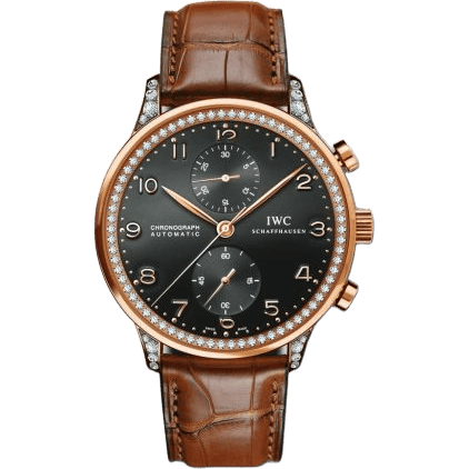 IWC Portuguese Chrono-Automatic Rose Gold / 266 Diamond IW3714-72