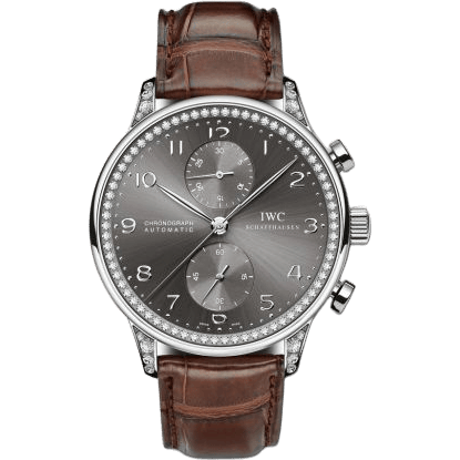 IWC Portuguese Chrono-Automatic White Gold / 108 Diamond IW3714-74