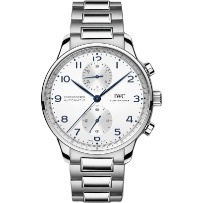 Portugieser Chronograph Stainless Steel / Silver - Blue / Bracelet