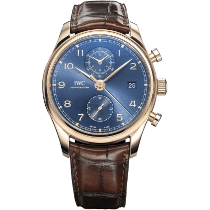 Portugieser Chronograph Classic Red Gold / Blue / Bucherer