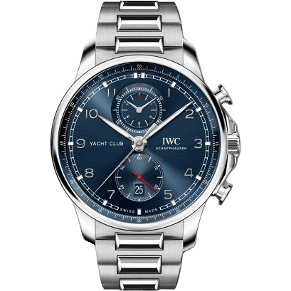 IWC Portugieser Yacht Club Chronograph Stainless Steel / Blue / Bracelet IW3907-01