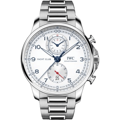 IWC Portugieser Yacht Club Chronograph Stainless Steel / Silver / Bracelet IW3907-02