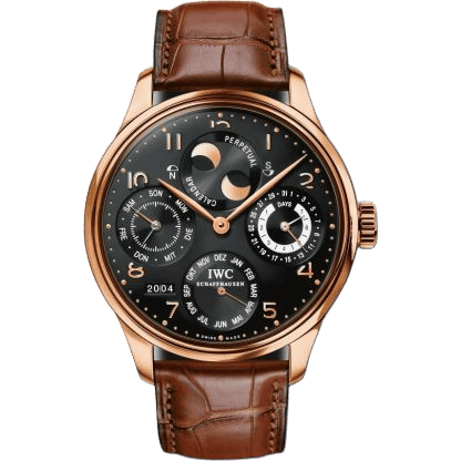 IWC Portuguese Perpetual Calendar 5021 Rose Gold / Black IW5021-01