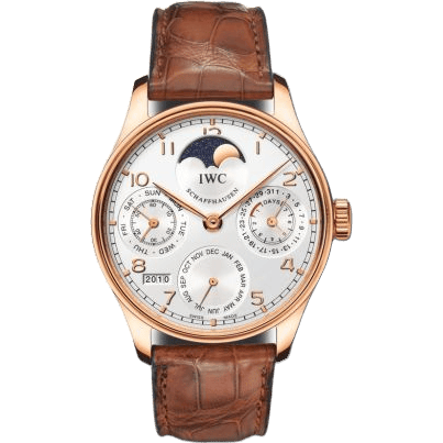 IWC Portuguese Perpetual Calendar 5022 Rose Gold / Silver IW5022-13