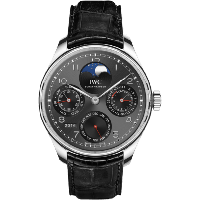 IWC Portugieser Perpetual Calendar Single Moon Platinum / Dubail IW5033-05