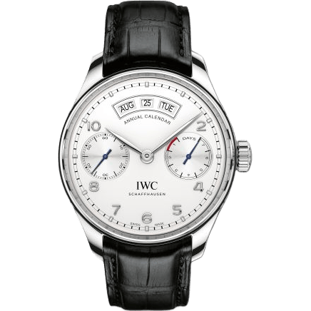 Portugieser Annual Calendar Stainless Steel / Silver