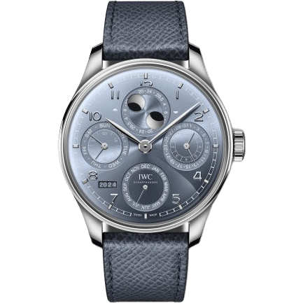 IWC Portugieser Perpetual Calendar 44 White Gold / Ice Blue IW5037-03