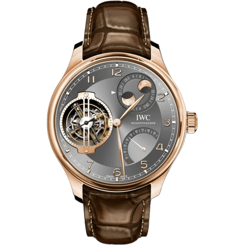 Portugieser Constant-Force Tourbillon Double Moon Red Gold / Ardoise
