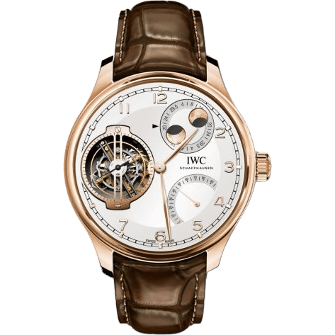 Portugieser Constant-Force Tourbillon Double Moon Red Gold / Silver