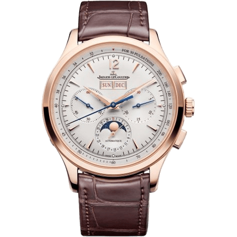 Master Control Chronograph Calendar Pink Gold / Silver / Alligator