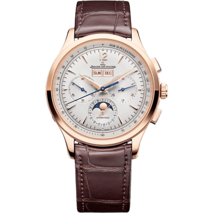 Master Control Chronograph Calendar Pink Gold / Silver / Alligator