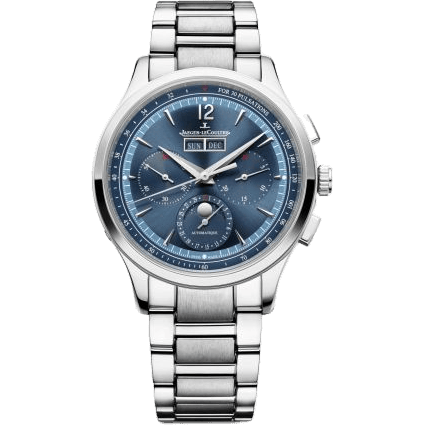 Master Control Chronograph Calendar Stainless Steel / Blue / Strap + Bracelet