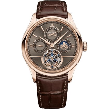 Jaeger-LeCoultre Master Grande Tradition Tourbillon Cylindrique Quantième Perpétuel Pink Gold / Brown Q5242461
