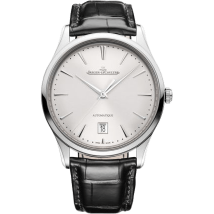 Jaeger-LeCoultre Master Ultra Thin Date Stainless Steel / Silver / Alligator 1238420