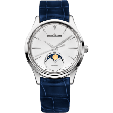 Jaeger-LeCoultre Master Ultra Thin Moon 34 Stainless Steel / Silver / Alligator 1258420