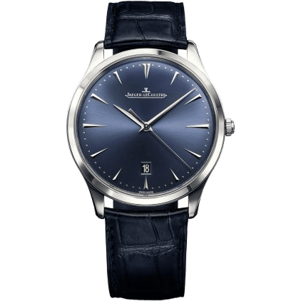 Jaeger-LeCoultre Master Ultra Thin Date Stainless Steel / Bucherer Blue 128848S