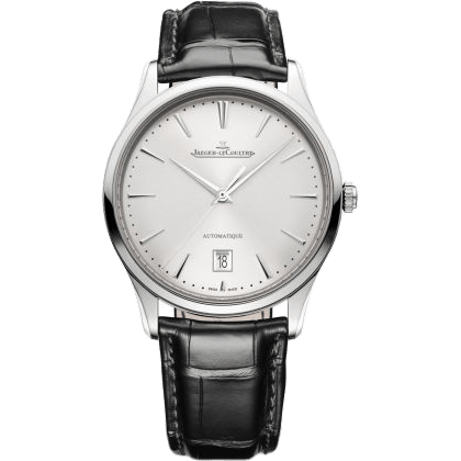 Jaeger-LeCoultre Master Ultra Thin Date Stainless Steel / Silver / Alligator Q1238421