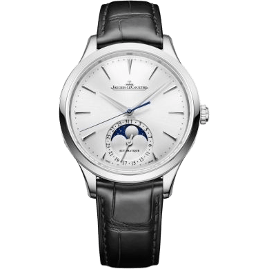 Jaeger-LeCoultre Master Ultra Thin Moon 36 Stainless Steel / Silver / Alligator Q1248421