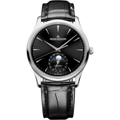 Jaeger-LeCoultre Master Ultra Thin Moon Stainless Steel / Black / Alligator Q1368471
