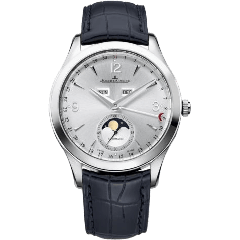 Jaeger-LeCoultre Master Calendar Stainless Steel / Silver / Alligator 1558420
